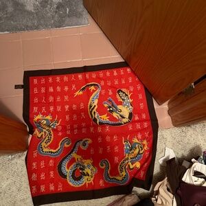 Italian dragon scarf